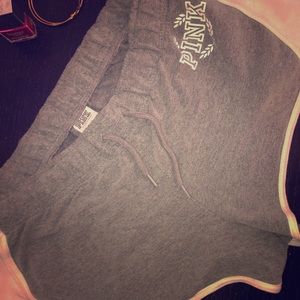 PINK VS Grey Sweat Shorts